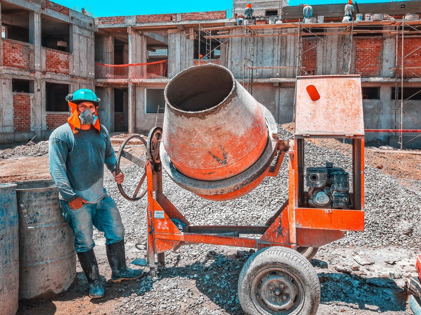 Concrete mixer available for rent from Sze Leong